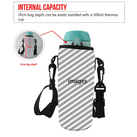 Custom Reusable Cup Sleeves Drinkware Insulated Protective Cover 3.8'' x 10.2'' & 3.1'' x 7.5''