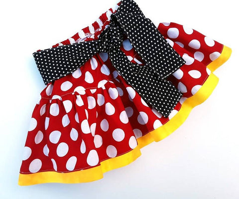 FAVORITE VACATION Polka Dot Girls Boutique Ruffle Skirt