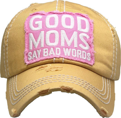 MiMi Wholesale - KBV1369 "Good Moms Say Bad Words" Vintage Washed Baseball Cap - An Initial Impression