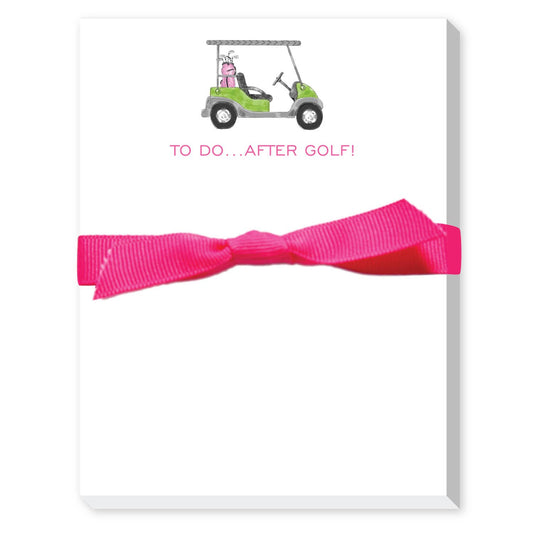 TO DO AFTER GOLF (CART) MINI NOTEPAD