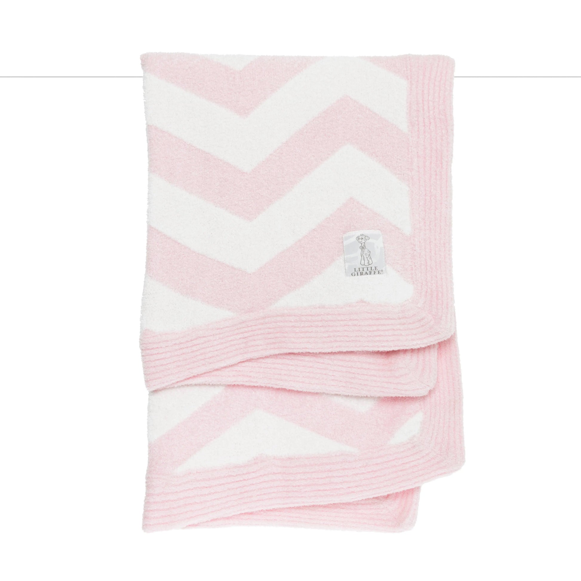 Chevron Blanket Little Giraffe An Initial Impression Pink