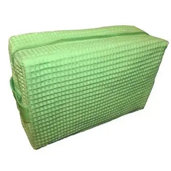 Cotton Waffle Cosmetic Bag, Large - An Initial Impression
