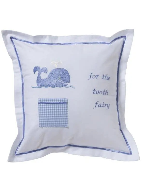 Tooth Fairy Pillow Cover - Whale Jacaranda Living An Initial Impression
