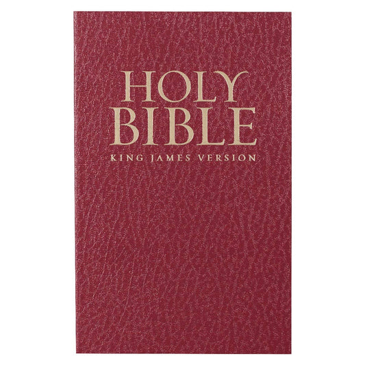 Christian Art Gifts - Burgundy Softcover Gift and Award King James Version Bible